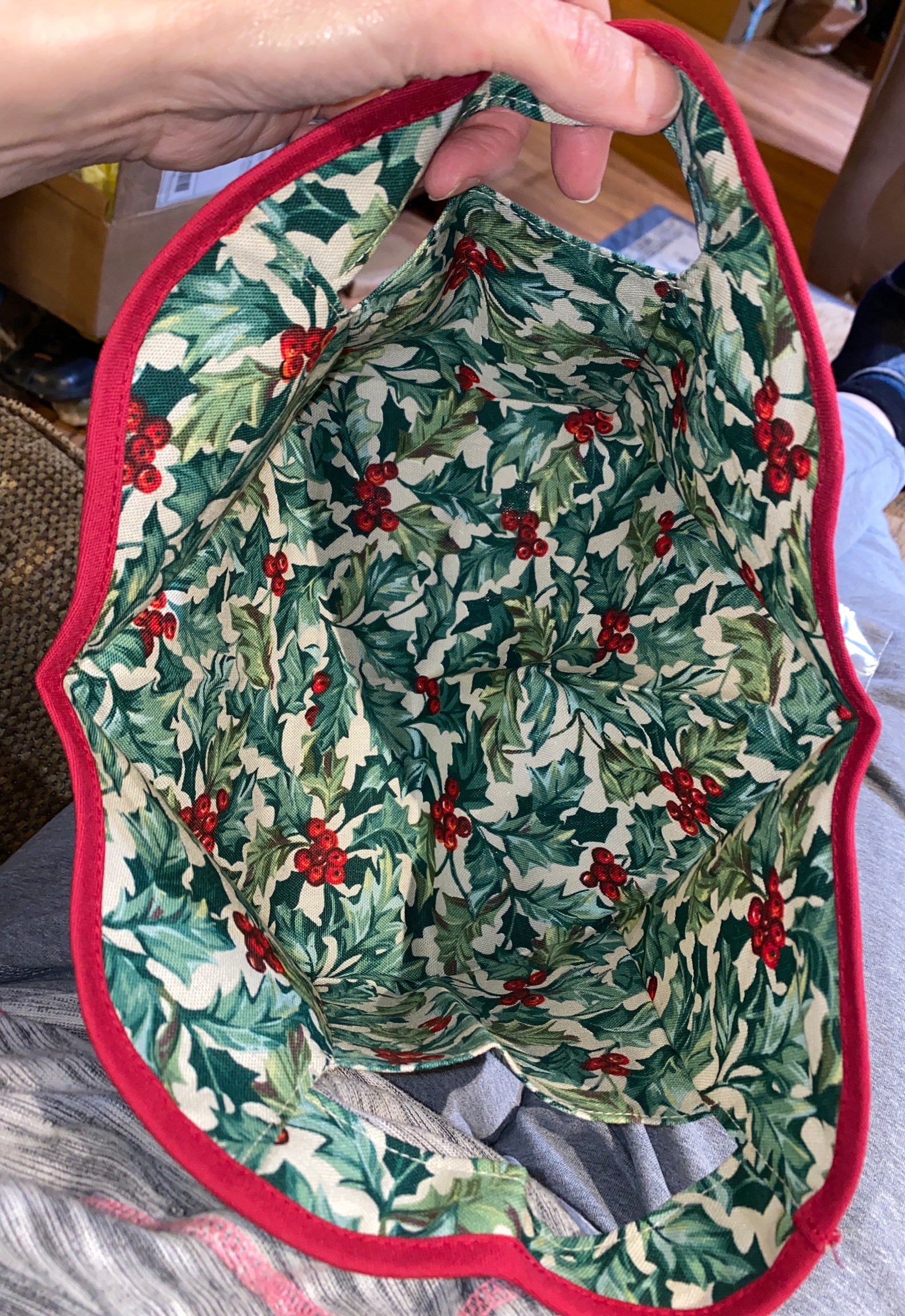 Longaberger Fabric Traditions Basket Liner in American Holly Etsy