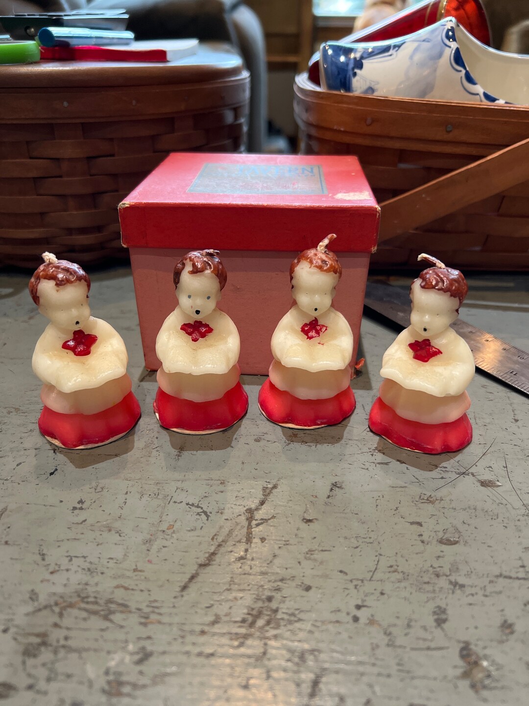 Darling Box of 4 Vintage Tavern Novelty Candles of Small Choir Etsy
