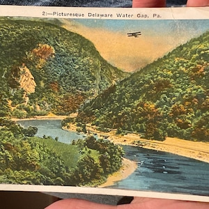 Schöne antik kolorierte Postkarte 1912 von Bangs Estate auf College Ave. in Waterville, Maine