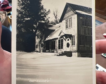 Beautiful Antique RPPC Real Photo Postcard of Heizler’s Northernaire Resort in Phillips, Wisconsin
