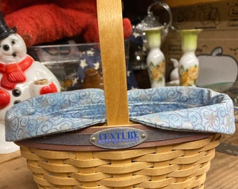 Lovely Retired Longaberger 2000 Century Hostess Appreciation Basket, Liner & Protector