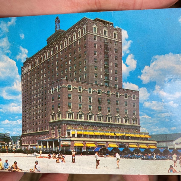 Vintage RPPC Real Photo Postcard of The Ritz Carlton Hotel on the Boardwalk in Atlantic City, New Jersey