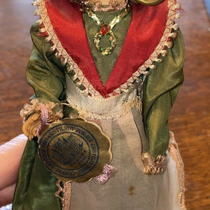 Darling Vintage Italarts & C. Hand Finished Made in Italy Woman Doll with Handpainted Face