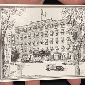 Alte Vintage Postkarte von Eagle Hotel in Concord, New Hampshire