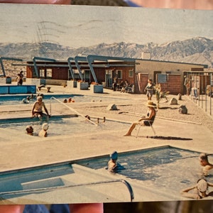 Coole antike RPPC Echt Foto Postkarte von Wagner Anhänger Park in Desert Hot Springs, Kalifornien