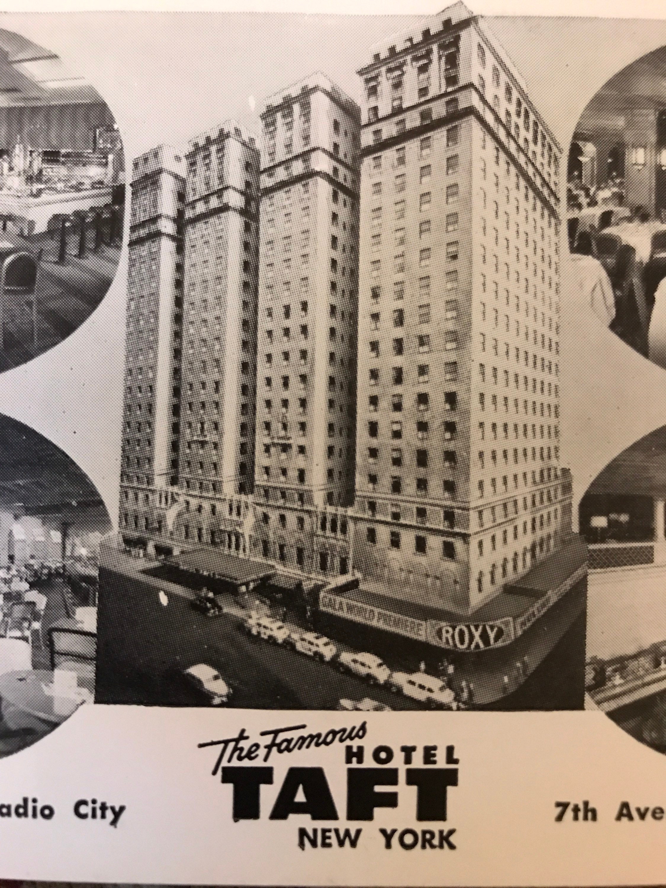 Postal de la década de 193040 The Famous Taft Hotel New York Etsy