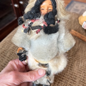 Darling 8” Antique Alaskan Inuit Eskimo Seal Pelt Plastic Doll with Sleep Eyes Burlington, Ontario