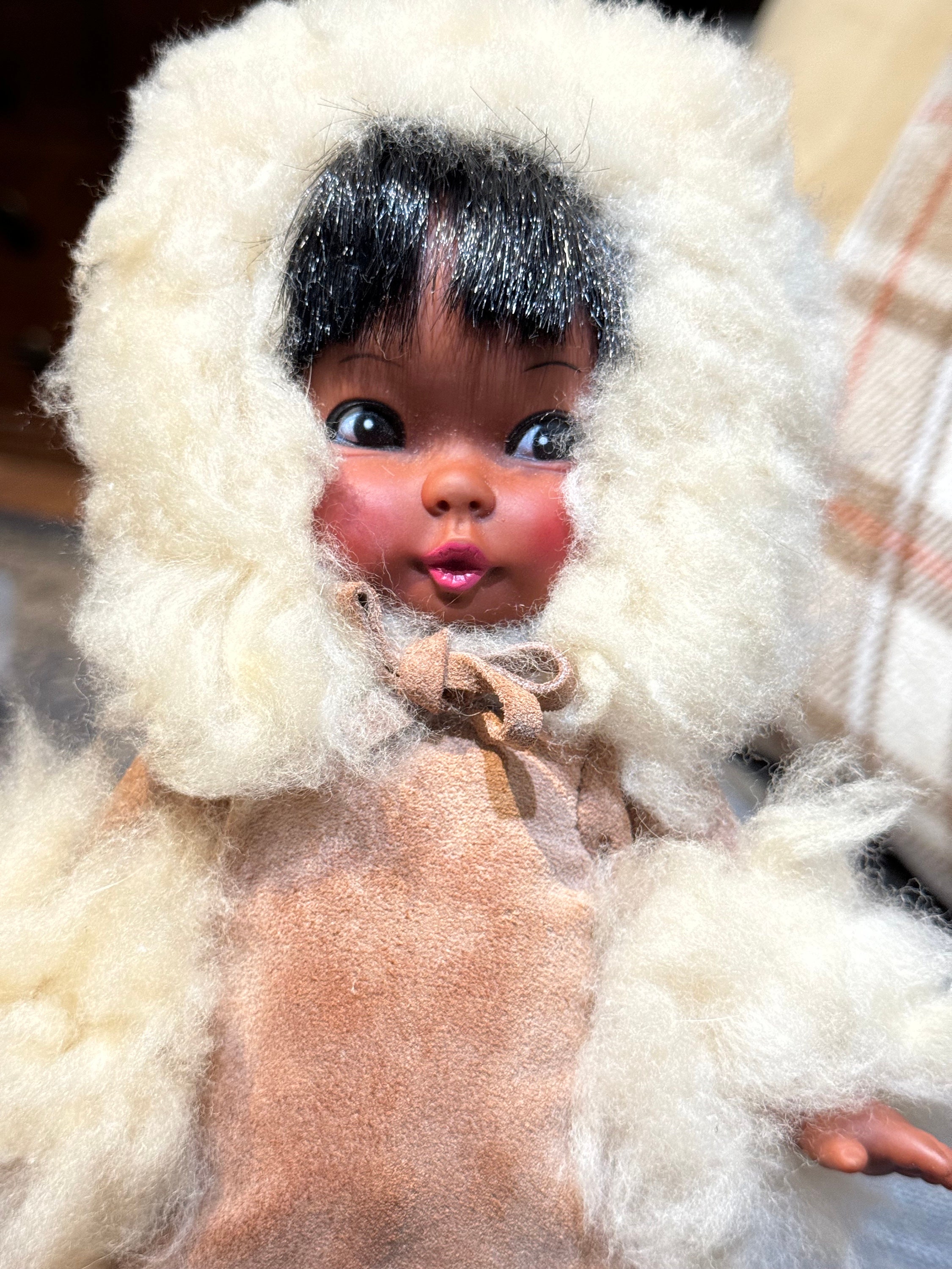 かわいいヴィンテージエスキモーイヌイットアラスカリーガル人形2体