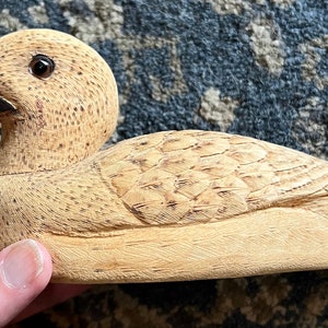 Cool Vintage Handcarved Merganser Duck by EB Kona 1989