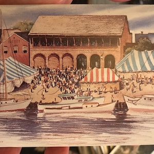 Carte postale vintage de George Phillips' Harbour House Restaurant Annapolis Maryland