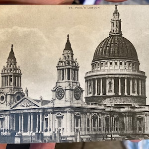 Vintage RPPC Echt Foto Postkarte der St. Paul es Cathedral in London, England