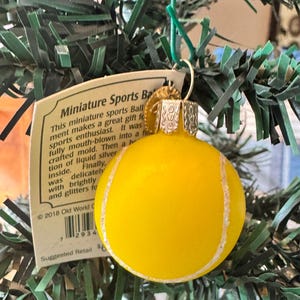 Beautiful Brand New Old World Christmas Miniature Sports Ball Ornament
