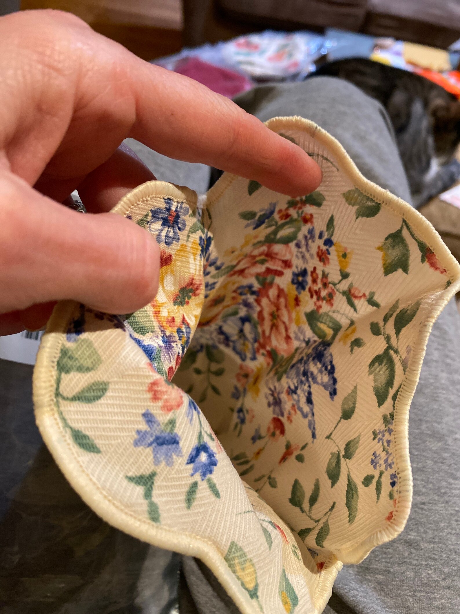 Longaberger Fabric 2002 Horizon of Hope Basket Liner in Spring Etsy