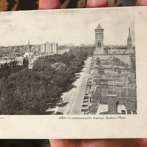 Unglaubliche antike RPPC Echtfoto Postkarte von der Boston Avenue in Boston, Massachusetts