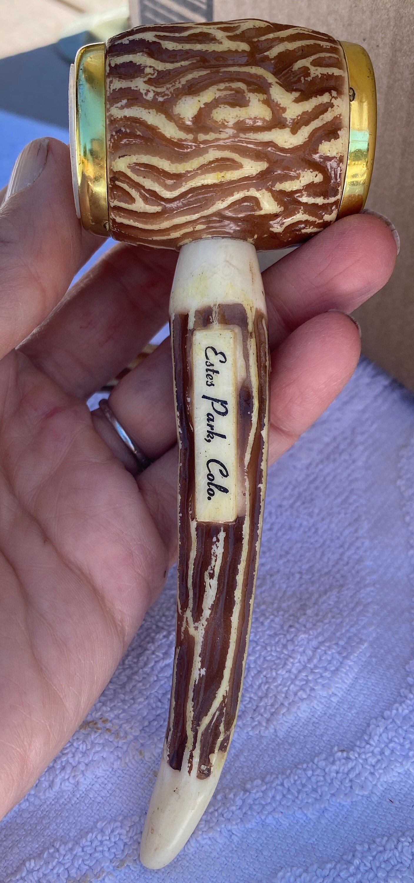 Really Cool Vintage Faux Corn Cob Pipe Salt &Pepper Shakers De Etsy