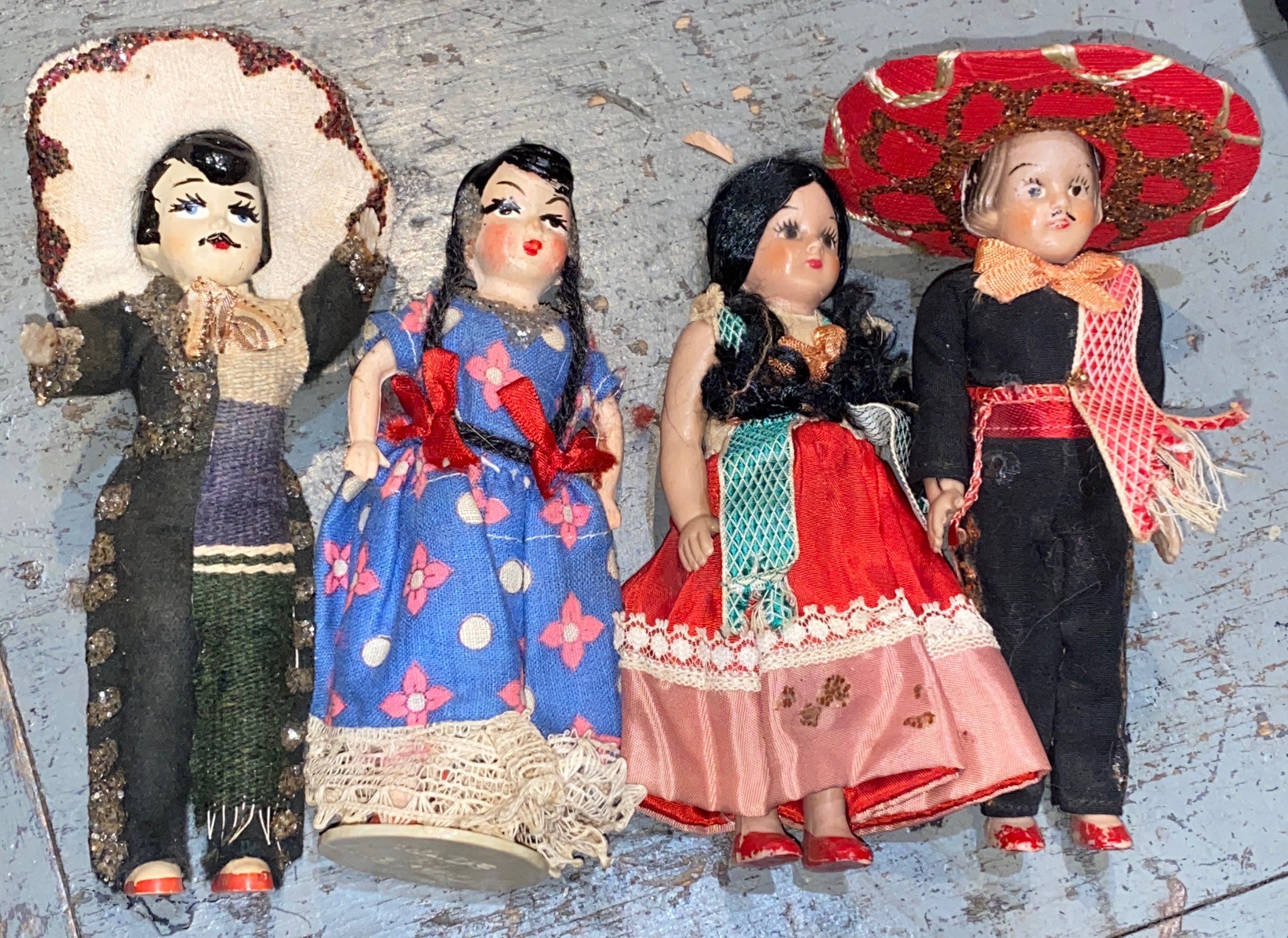 Vintage clearance mexican doll