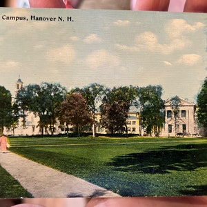 1900er Jahre Antike Postkarte vom Blick auf den Standort Hannover, New Hampshire