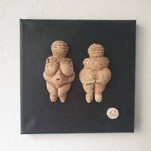 venus von willendorf 20x20cm relief lainwand