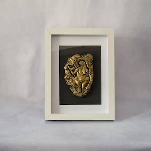 Venus of Laussel 3d relief framed 20x26cm