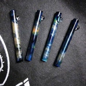 Glass one hitter silver fumed beautiful variant colors (please read description)