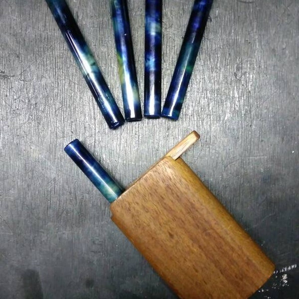 Silver fumed color changing glass one hitter for your hitter box / dugout box (please read description)