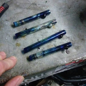 Blue Silver glass one hitter (please read description)