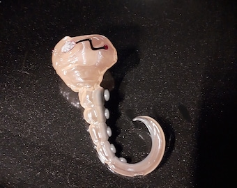 Cyborg octopus chillum glass pipe