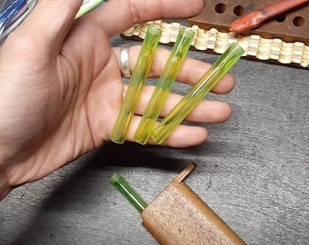 Slime Green Translucent Glass One Hitter for Your Hitter Box