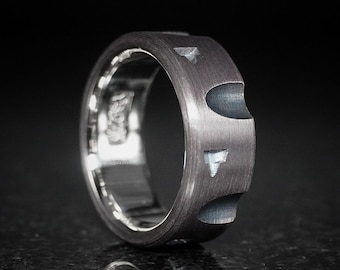 Outlaw - Oxidized Sterling Silver Revolver Ring