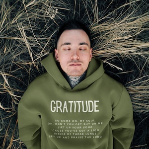 Gratitude Hoodie, Trendy Christian Sweatshirt, Christian Hoodie For Women, Men&#39;s Christian Hoodie, Maverick City Music Apparel