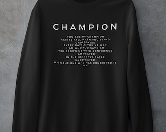 Christian Champion Sweatshirt: Unisex Pullover
