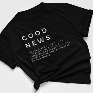 Good News T-shirt, Trendy Christian Shirt, Christian Shirt For Women, Men&#39;s Christian Shirt, Best Seller Christian T-shirt