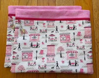 Paris Quilted Cross-Stitch Project Bag