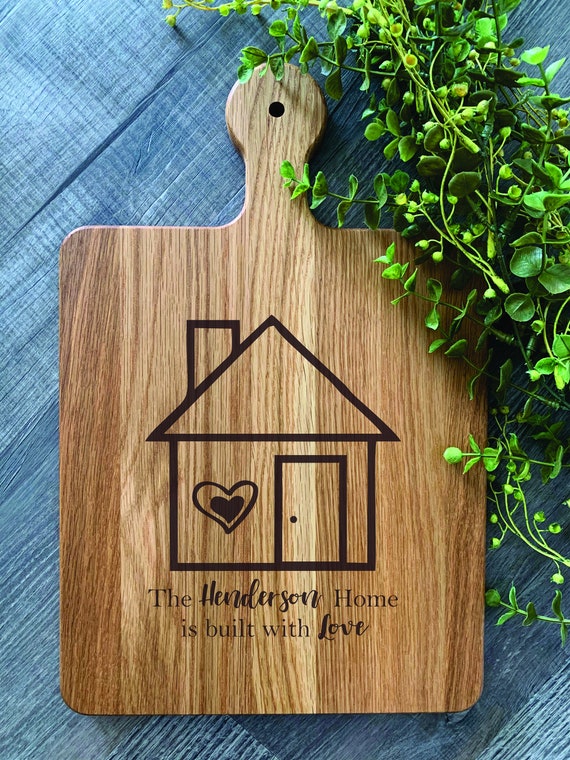 Personalized Cutting Board House Warming Gift Anniversary Etsy