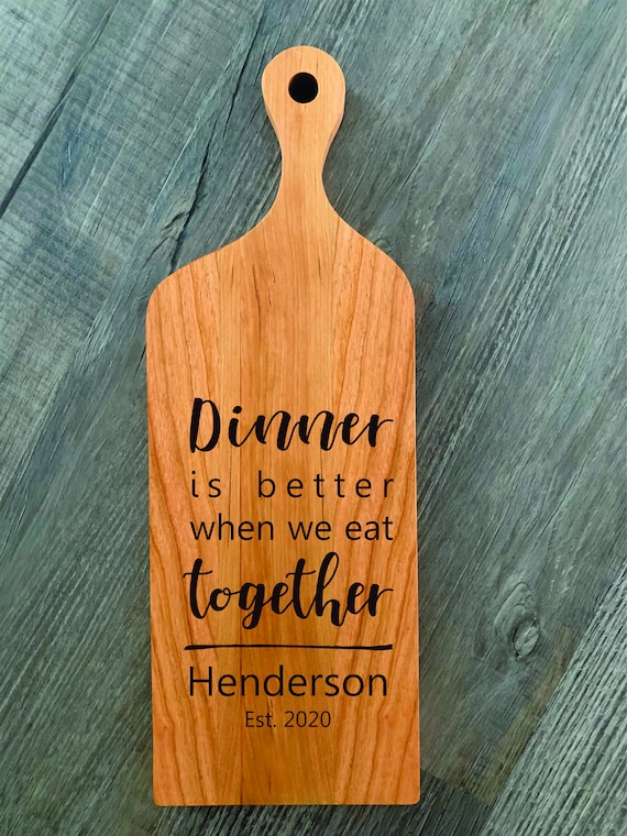 Custom Charcuterie Board Personalized Family Cutting Board with Handle
