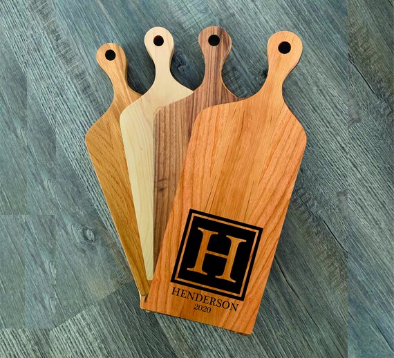Monogrammed wood cutting board deals