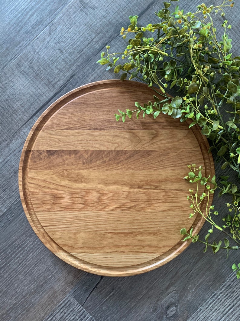 Nana's Kitchen Cutting Board,Grandma,Round,Personalized,Custom,Walnut,Cherry,Hard Maple,White Oak,Reversible,Mother's Day,Grandparent's Day, Oak (no engraving)