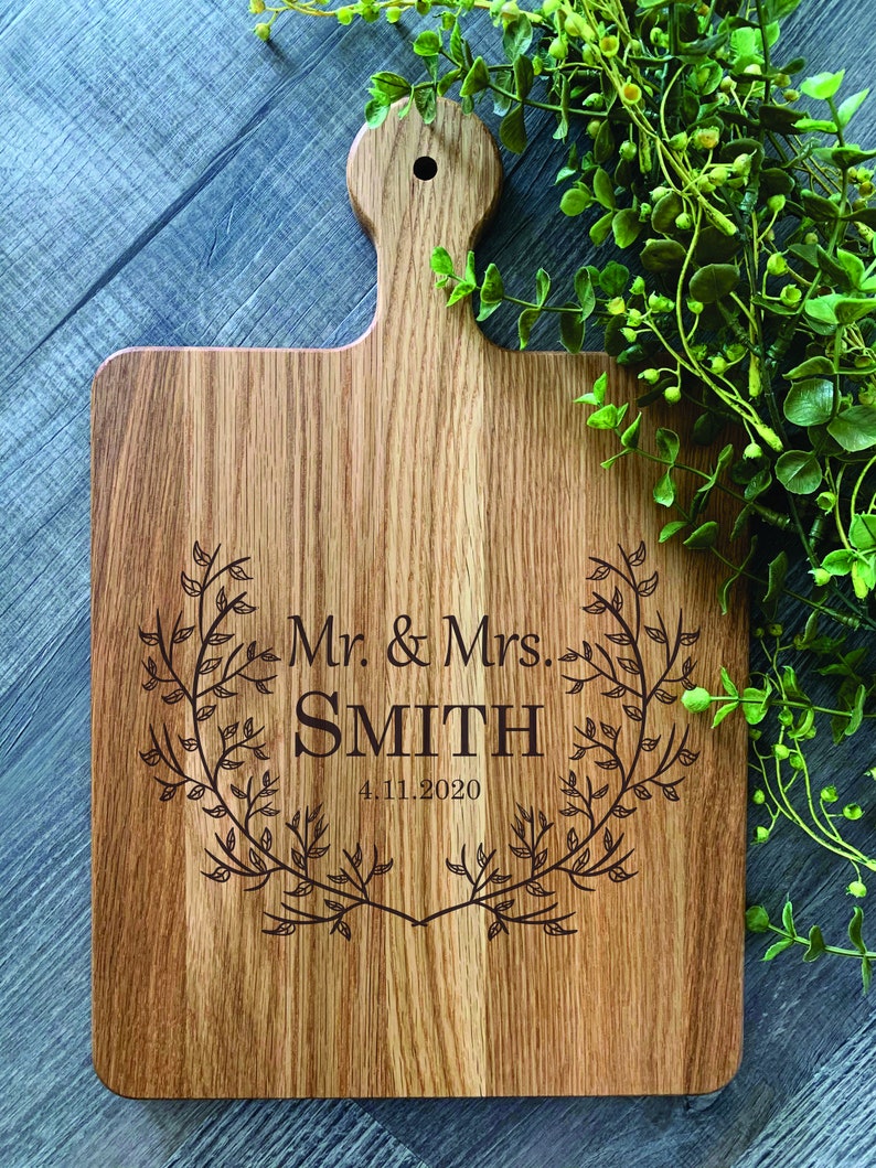 Personalized Cutting Board With Handle Custom Charcuterie Etsy