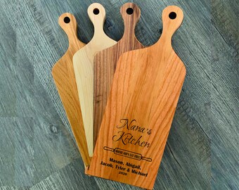 Nana's Kitchen, Where Kid's Eat Free, Custom Charcuterie Board, Great Gift for Grandma, Mother's Day, Personalized Cutting Board