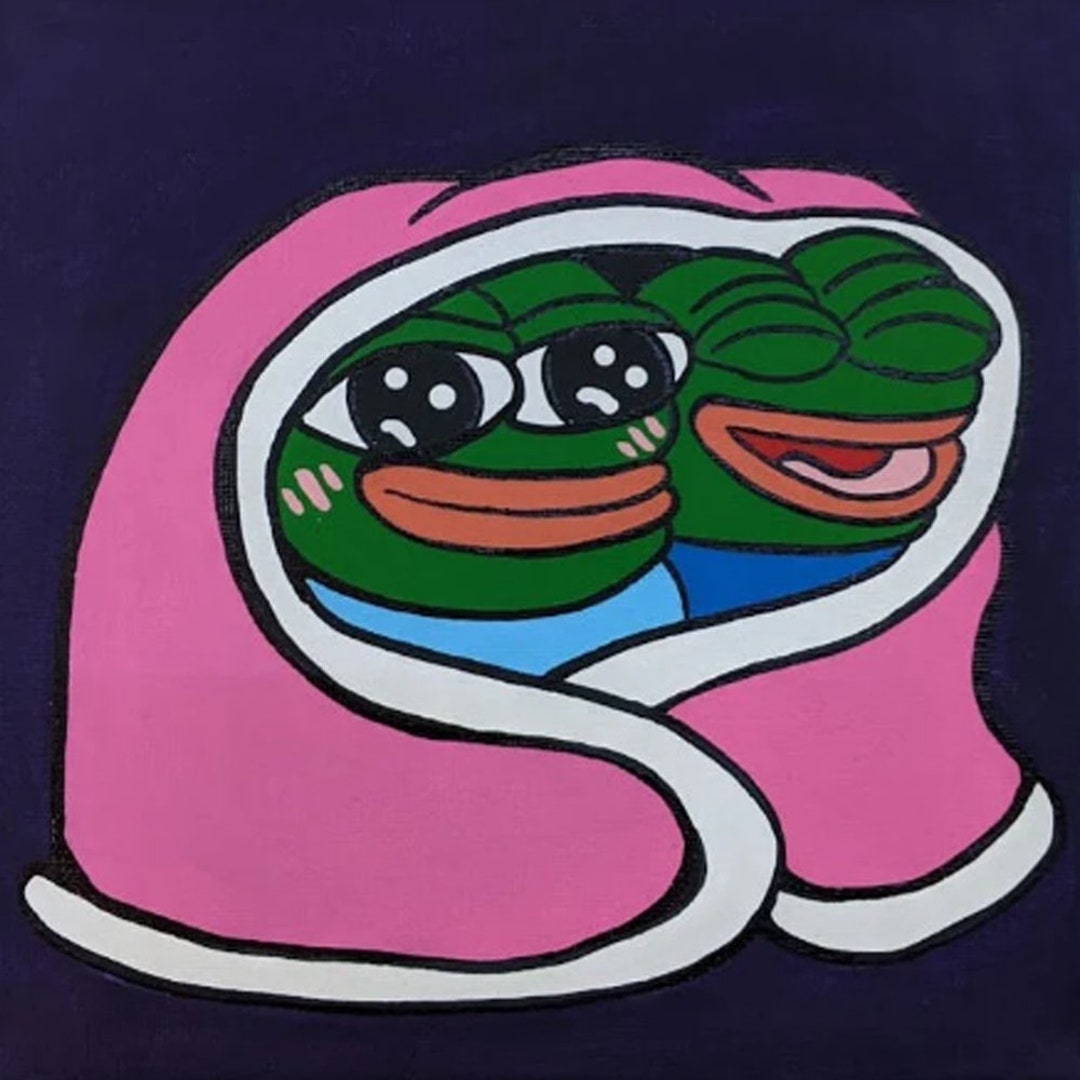 nervous poggers emote - peepo pepega twitch discord frog Art