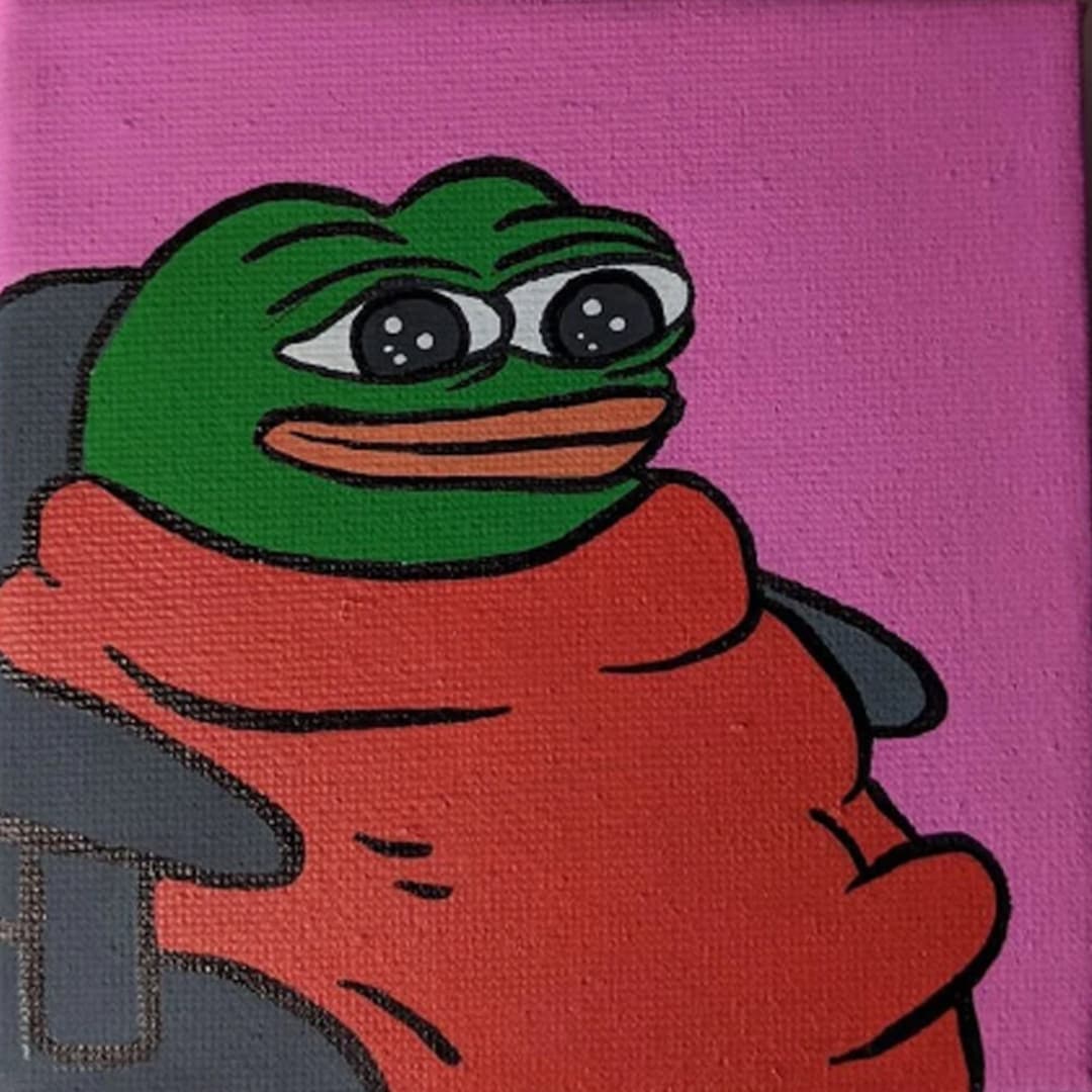 Painting on Canvas - Pepe Blanket - Etsy