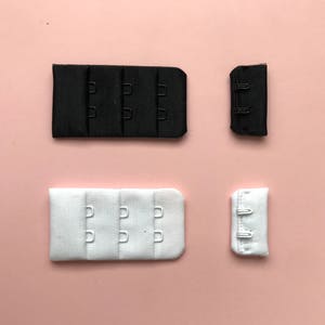Bra lingerie making  Hook and Eye Closures (2X3) - 10 Pairs of White - Bra Making, Extender, Bralette, Lingerie