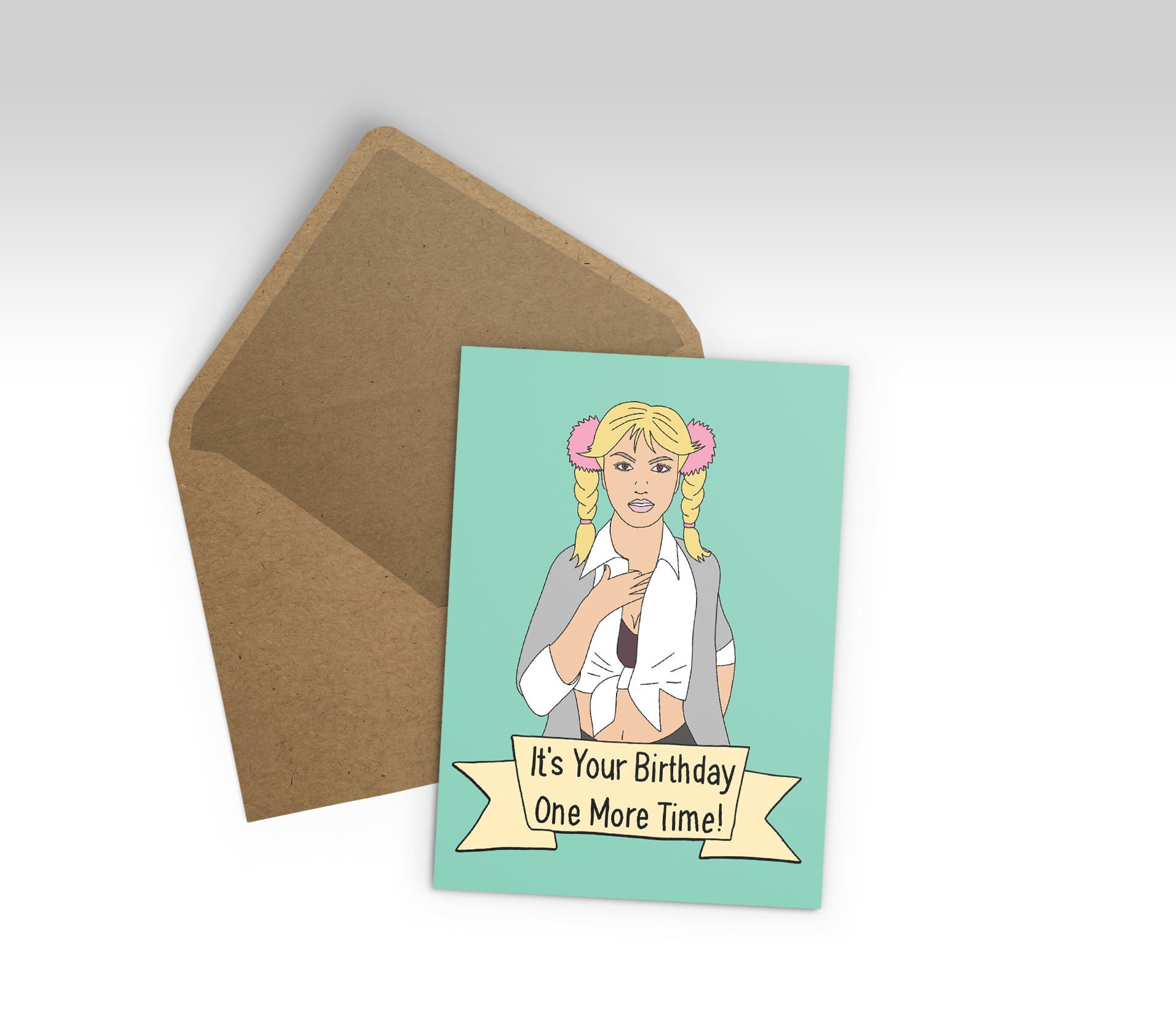 Britney Spears Happy Birthday Greetings Card It's Your | Etsy