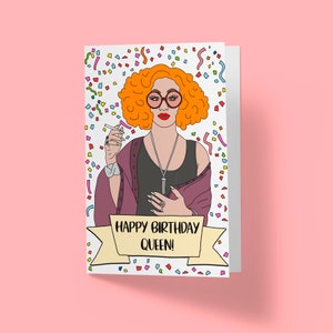 RuPaul&#39;s Drag Race | Happy Birthday | Jinx Monsoon | Greetings Card | Customised Personalised Drag Queen