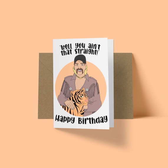 Artery8 Biglietto Di Auguri Bianco Con Tigre, 17.5x12.5 Cm, Per Compleanno, Ringraziamento, Anniversario, Con Busta Premium