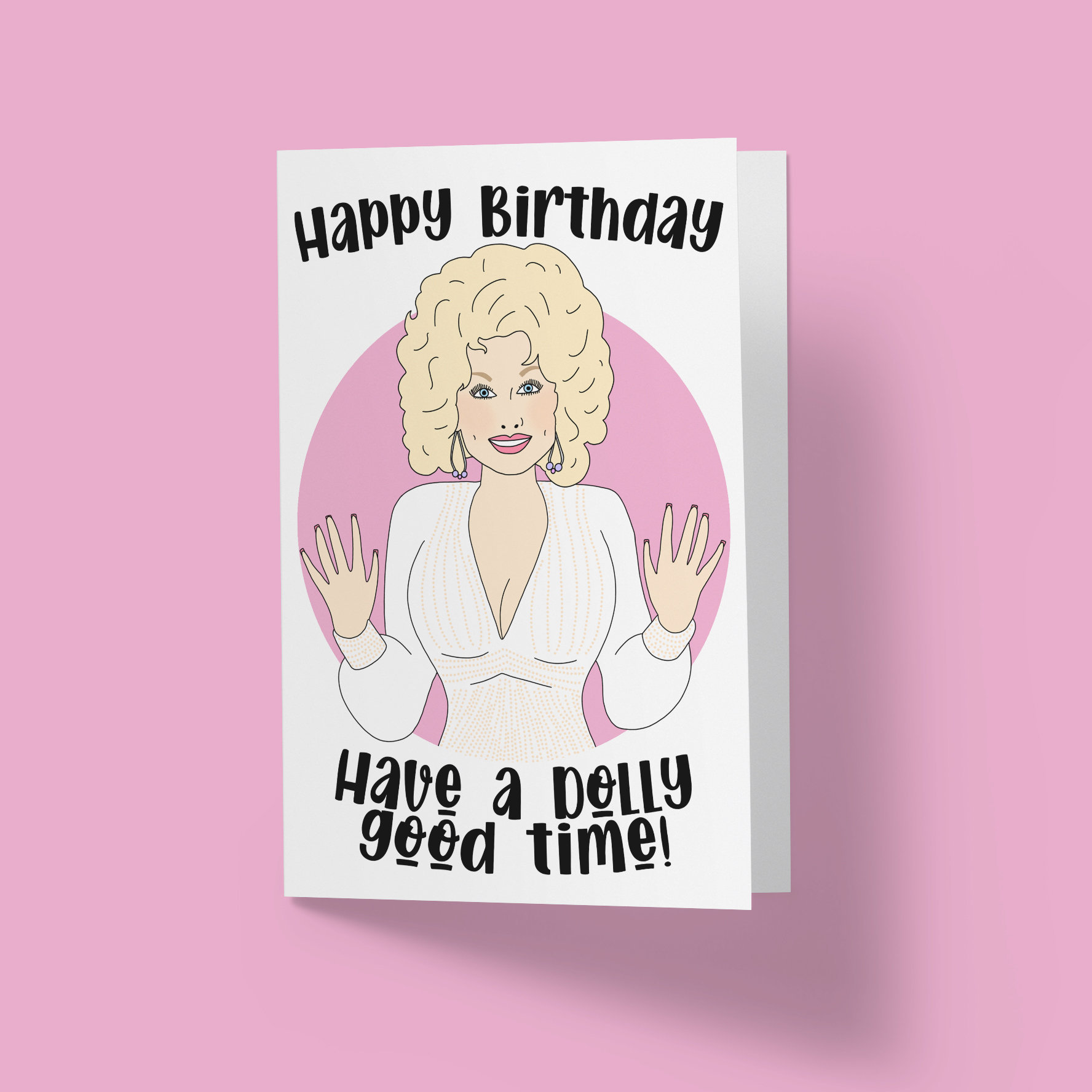 Dolly Parton Happy Birthday Greetings Card Happy Etsy