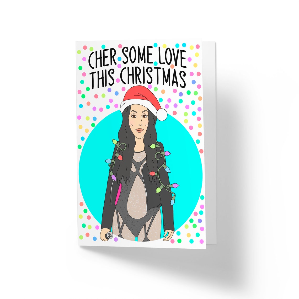 Cher Christmas Card Cher Some Love This Christmas | Etsy