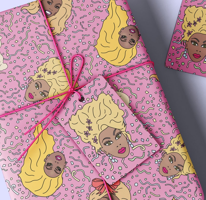 Drag Race All Queens Wrapping Paper Gift Wrap 1 Sheet and Etsy Canada