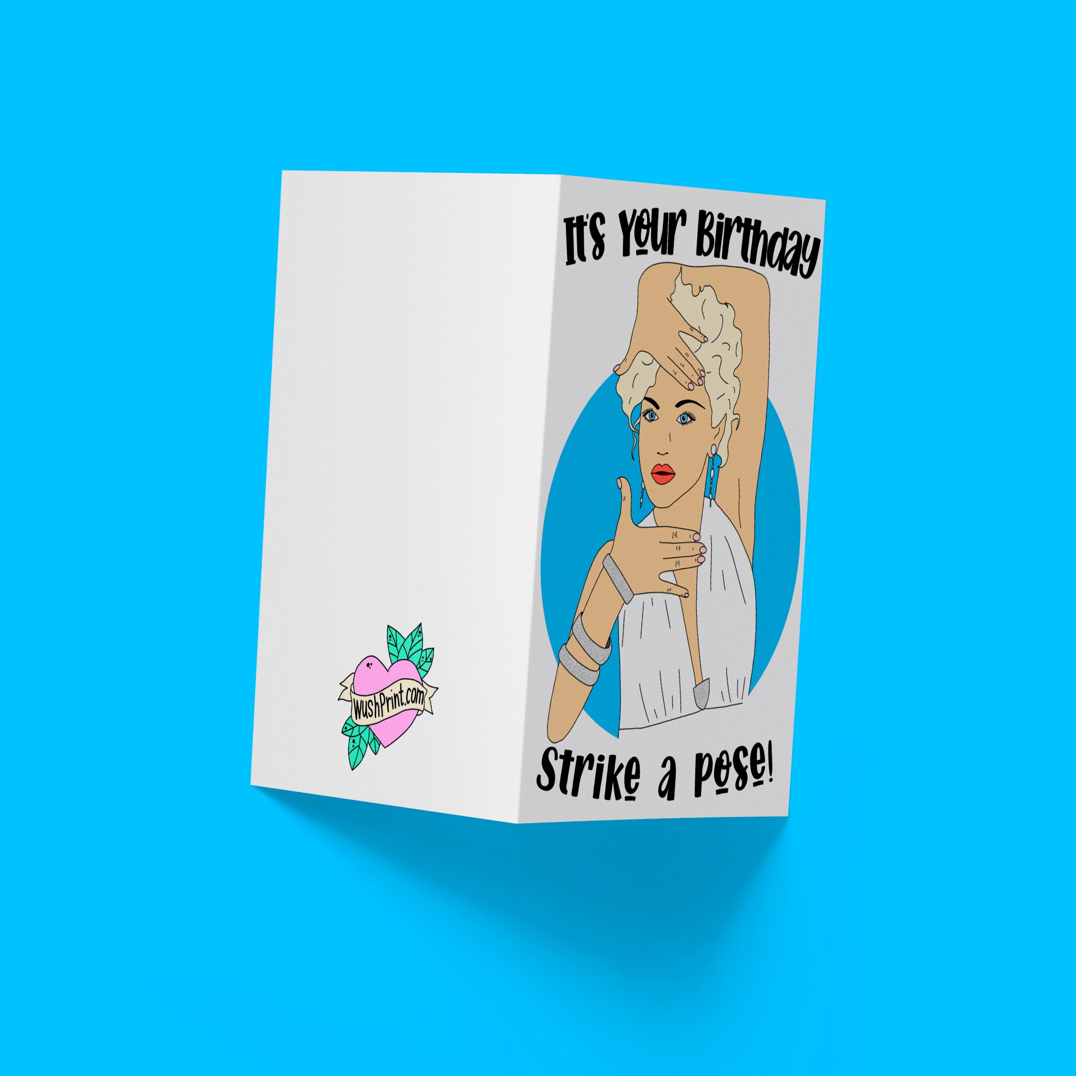 Madonna Happy Birthday Greetings Card strike A - Etsy UK