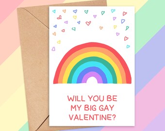 Gay Valentines Card | Etsy